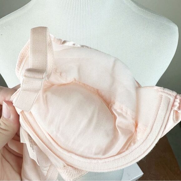 Victorias Secret Vintage 90s Pink Satin Push Up 34C Bra - Picture 7 of 7